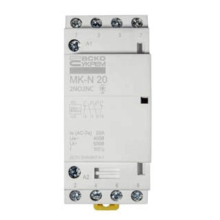 MK-N 4P 20A 2NO2NC 220V, Модульний контактор